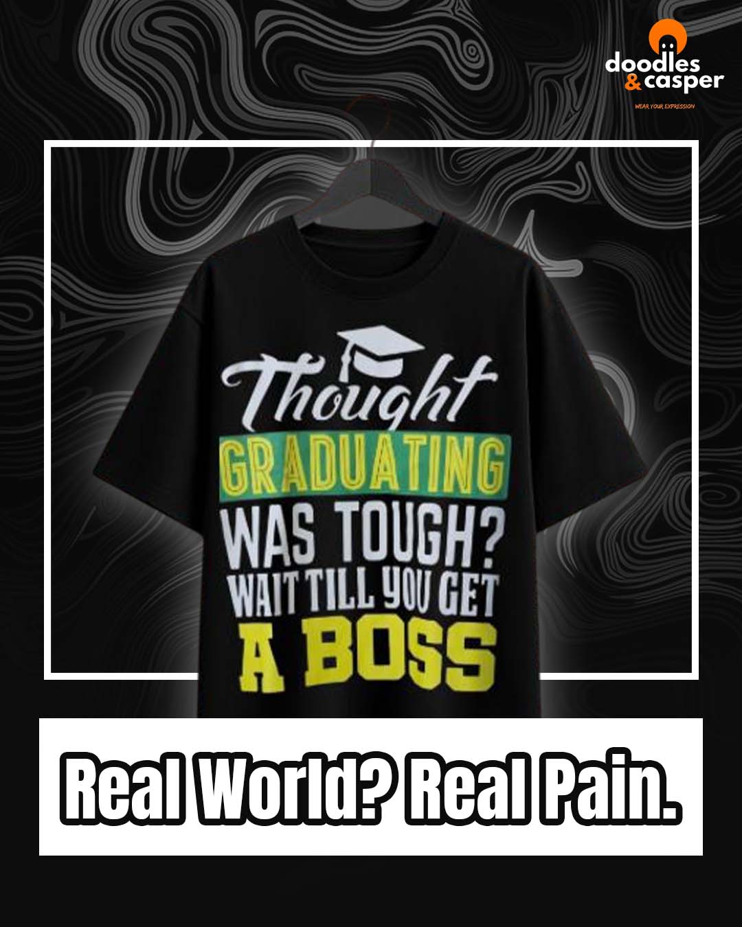 Graduate Hustle Oversized Tee