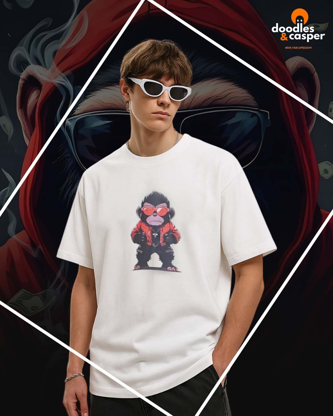 Gorilla in Gucci Vibes Oversized Tee