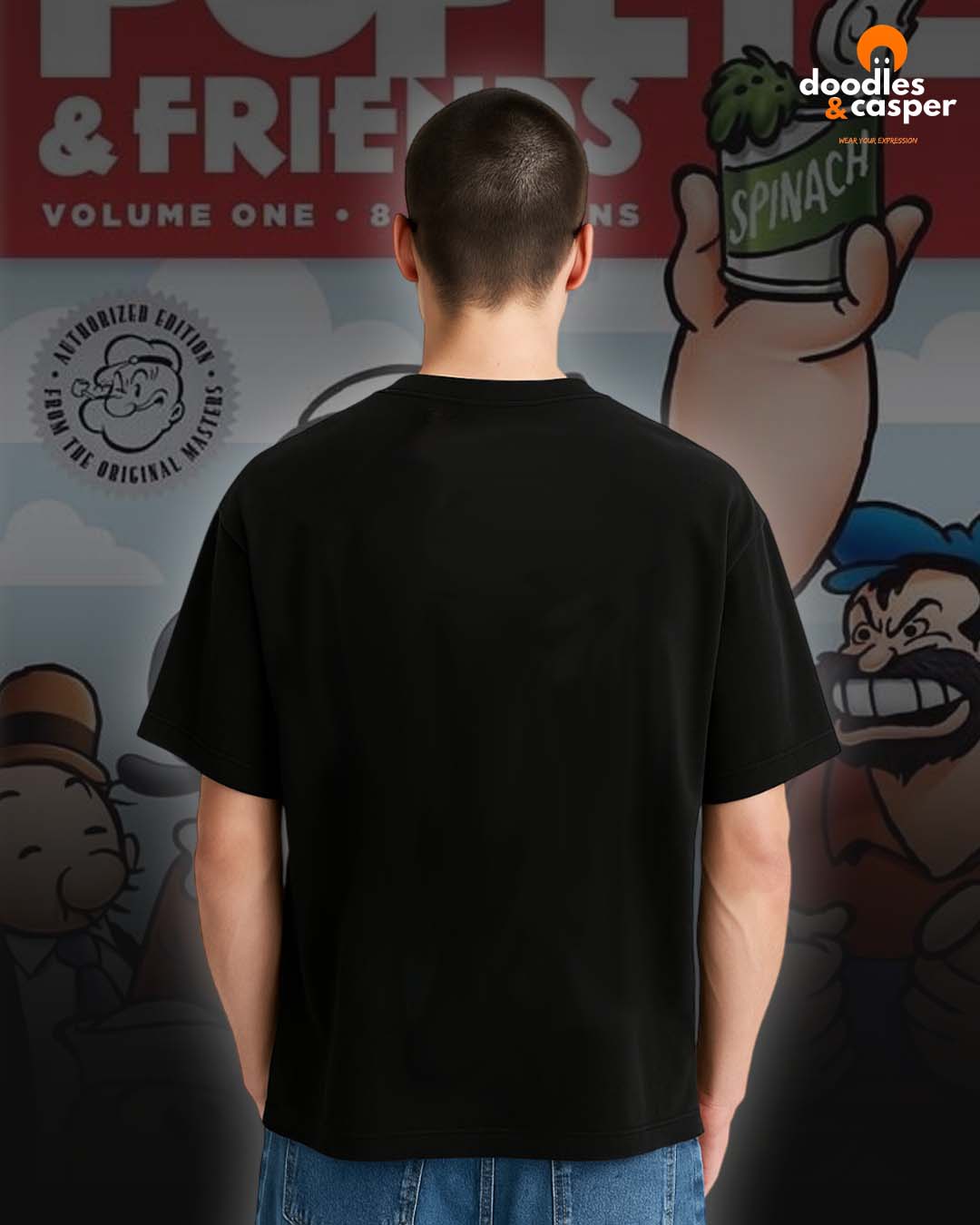 Spinach Power Popeye Oversized Tee