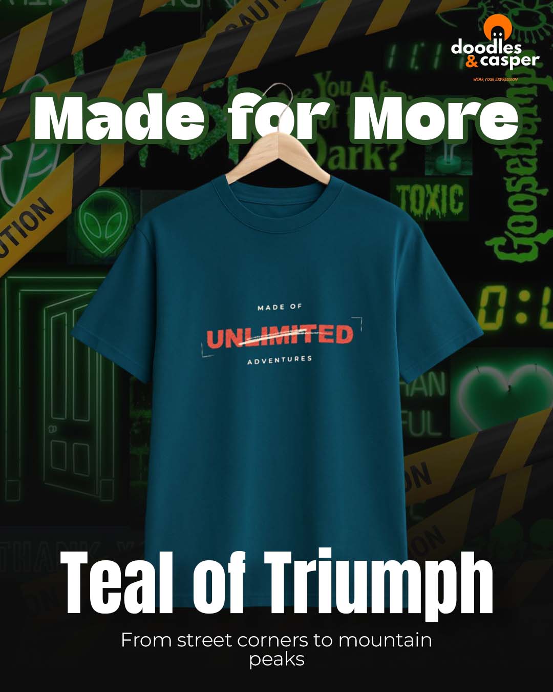 Teal of Triumph Oversized Tee