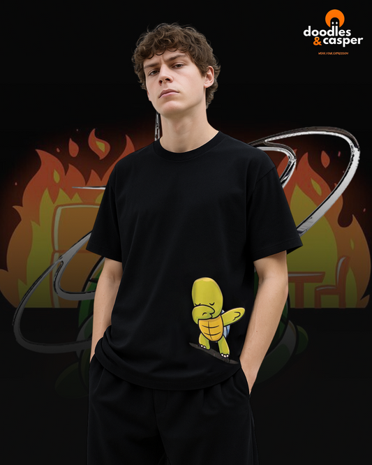 Chill Turtle Oversized Tee