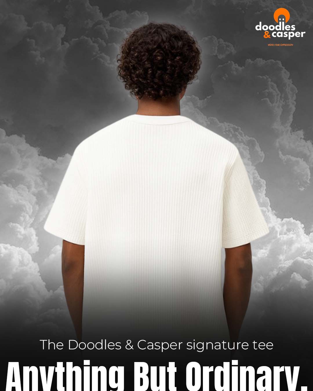 White Waffle Oversized Tee