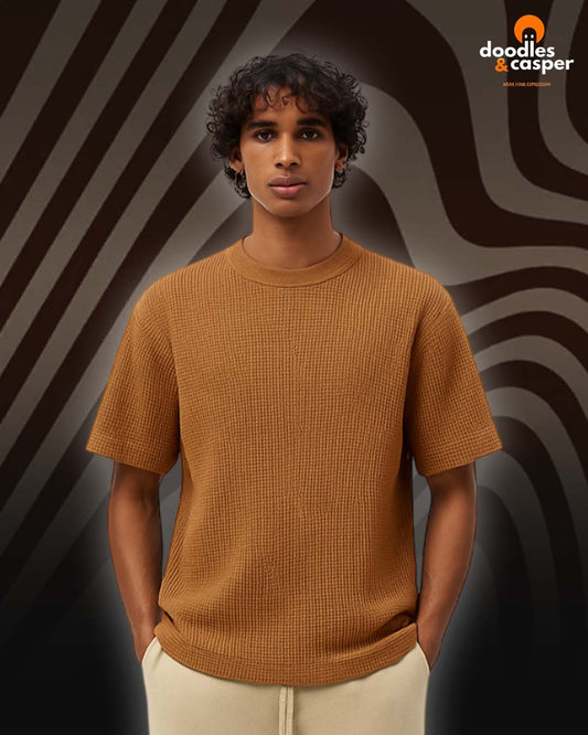 Cocoa Waffle Oversized Tee