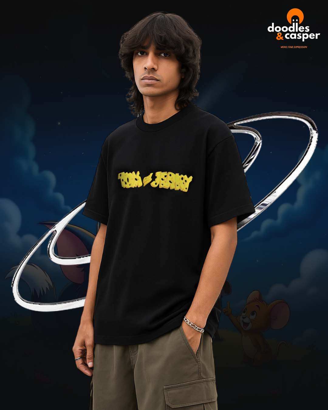 Tom & Jerry Classic Oversized Tee