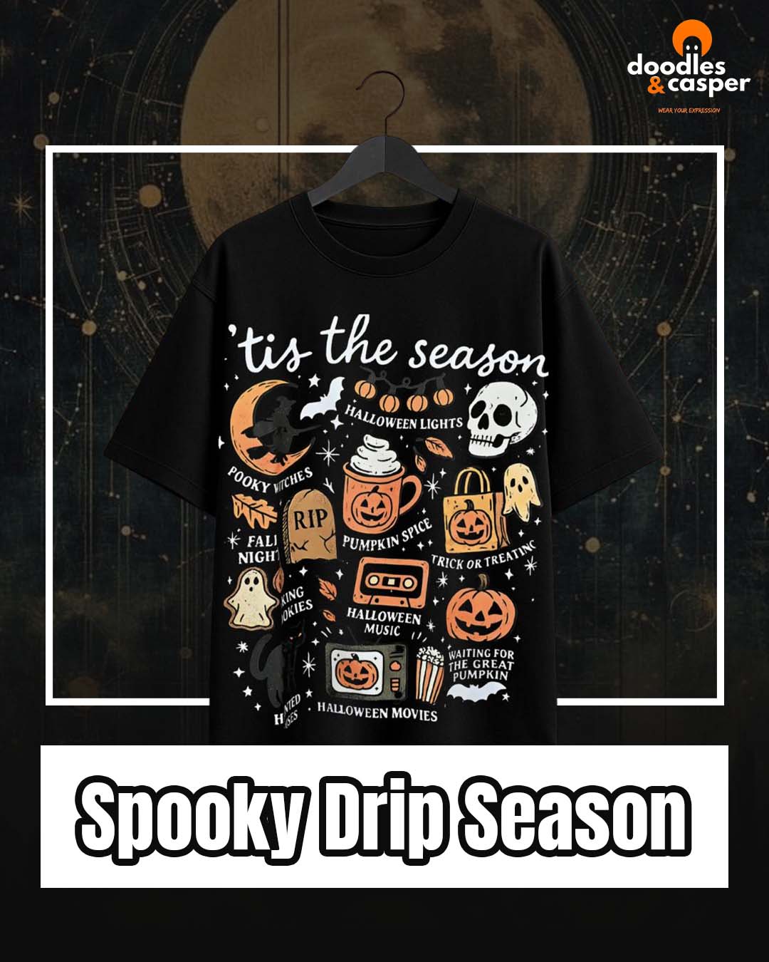 Tis The Spooky Season Oversized Tee