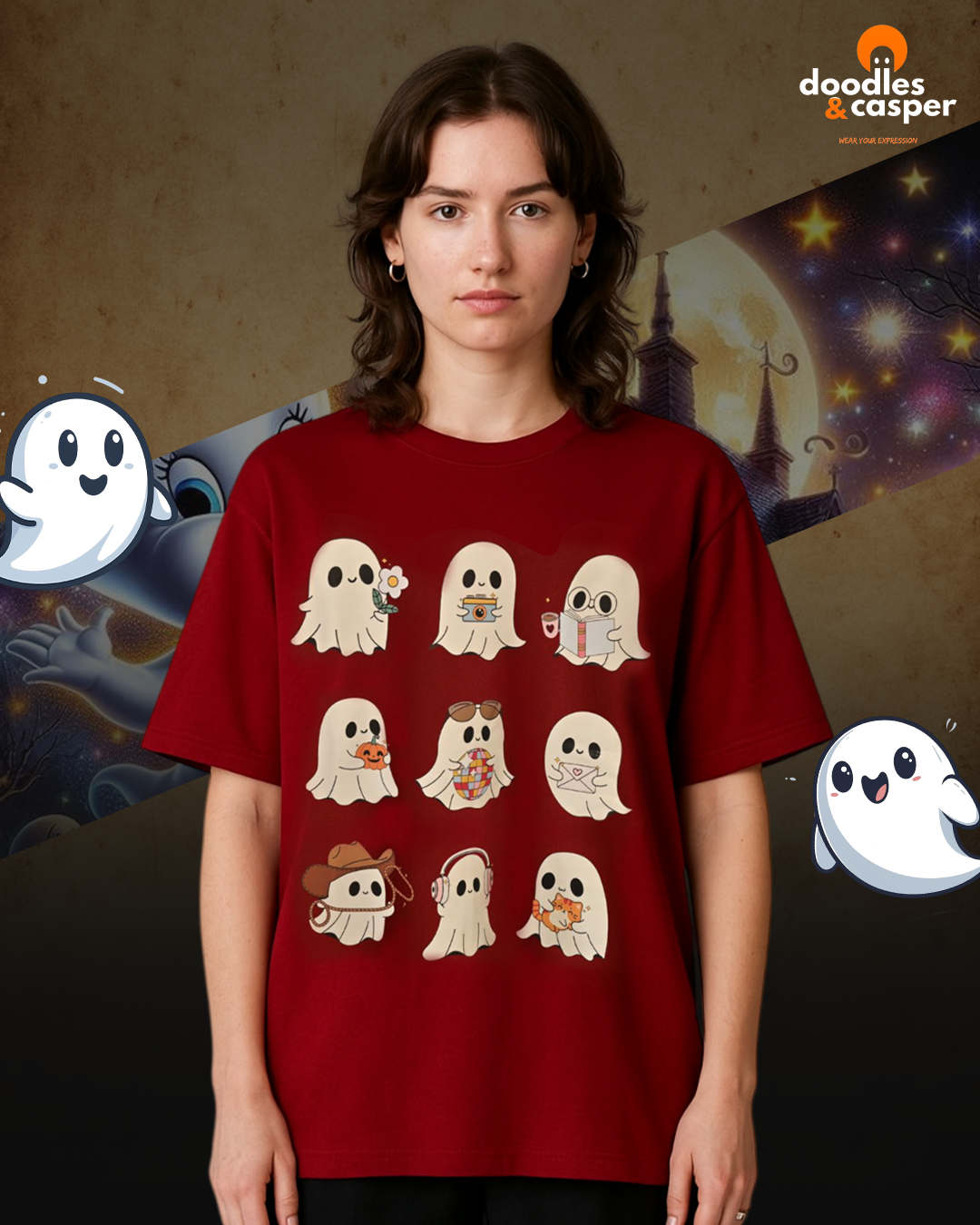 Too Cute to Spook Oversized Tee