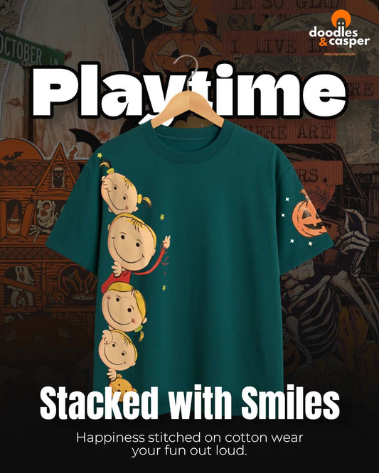 Stacked With Smiles Oversized Tee