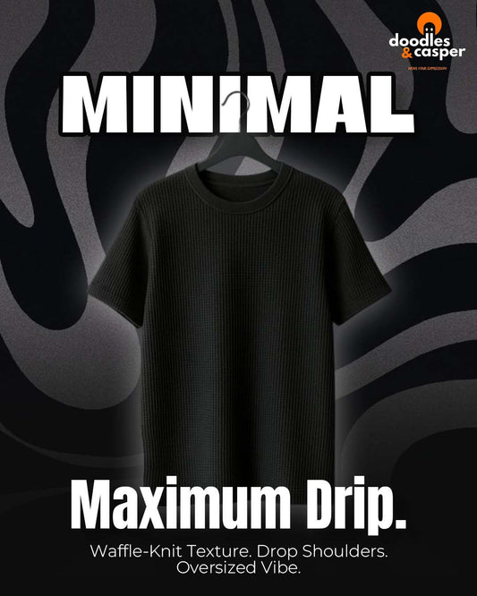 Minimal Waffle Oversized Tee