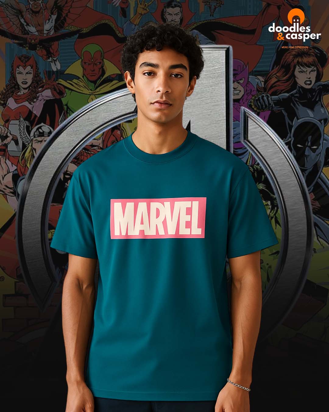 The Marvel Heroes Oversized Tee