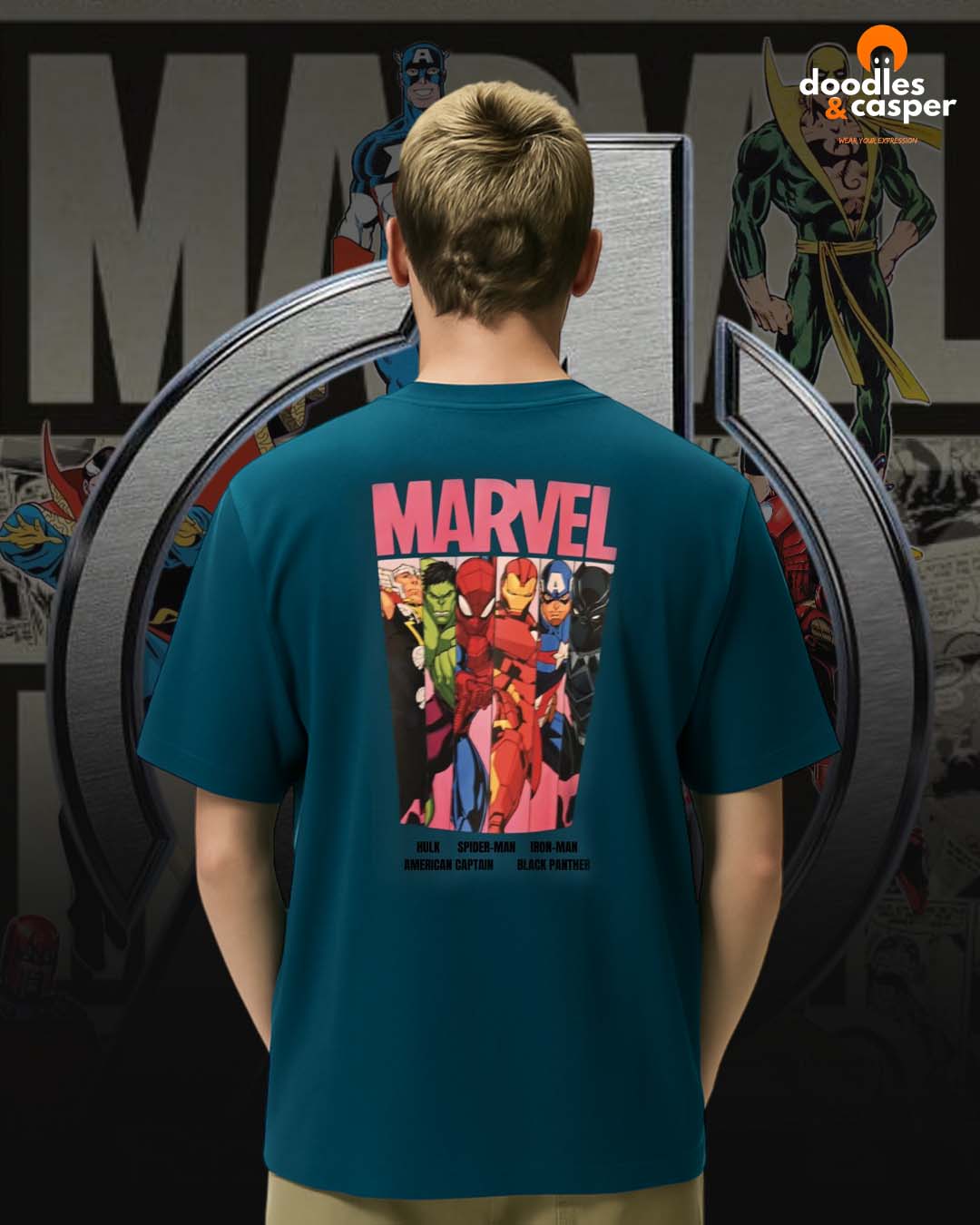 The Marvel Heroes Oversized Tee