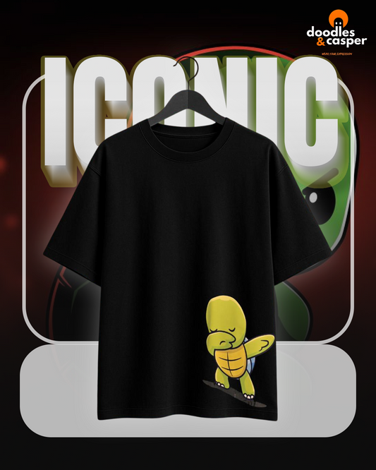 Chill Turtle Oversized Tee