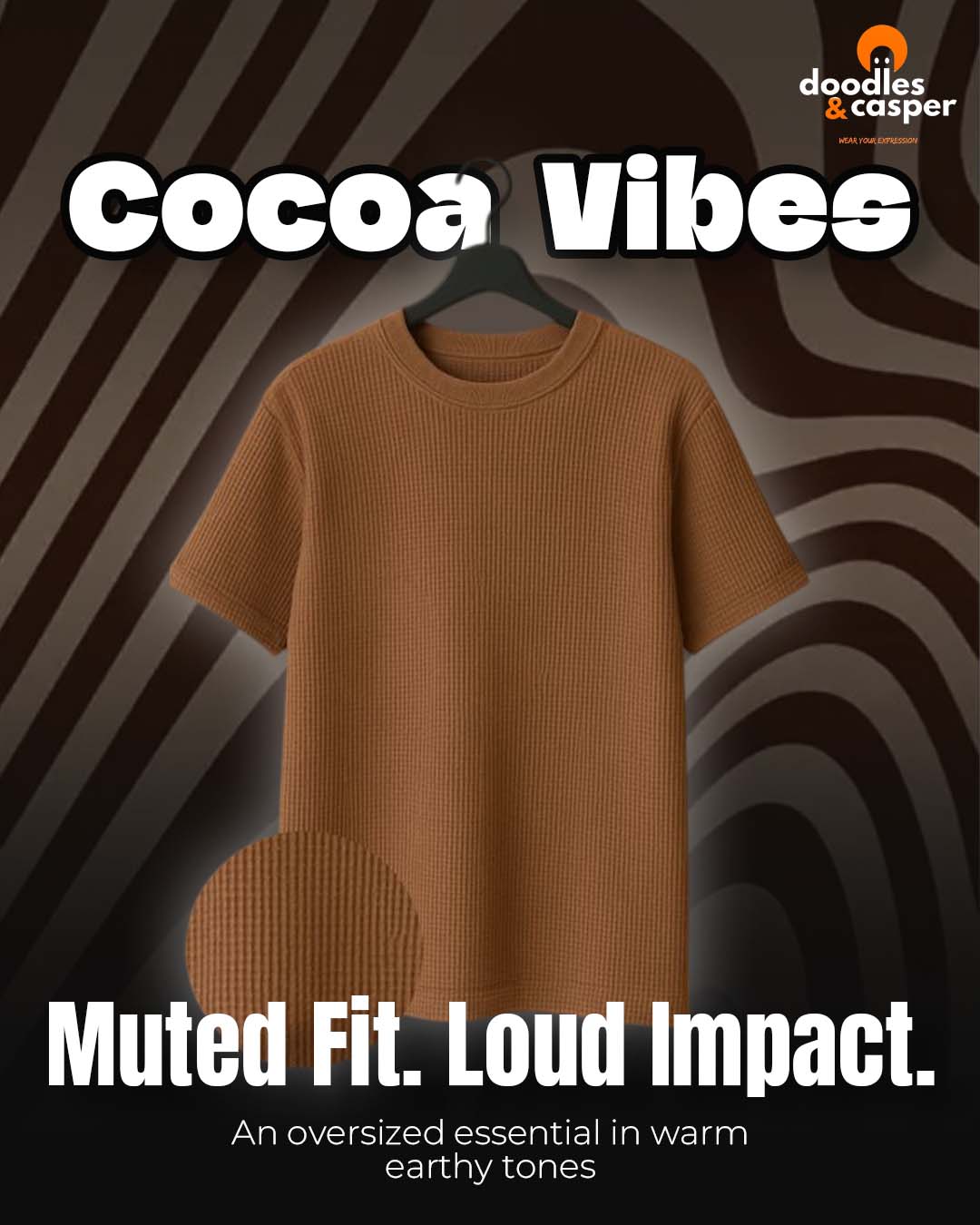 Cocoa Waffle Oversized Tee