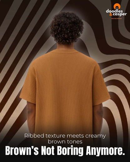 Cocoa Waffle Oversized Tee