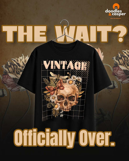 Vintage Skull & Bloom Tee