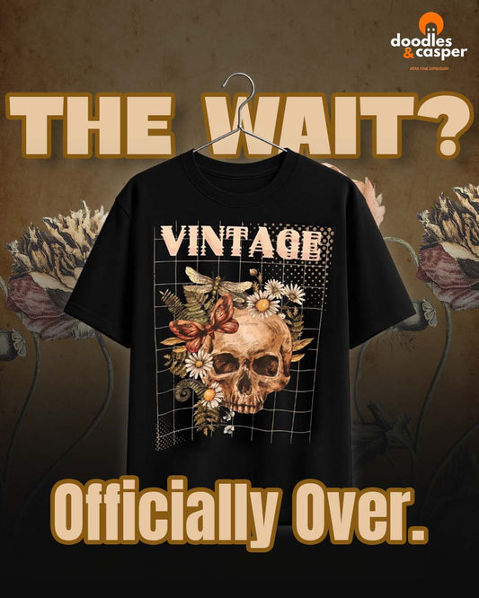 Vintage Skull & Bloom Tee